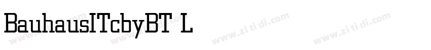BauhausITcbyBT Light字体转换